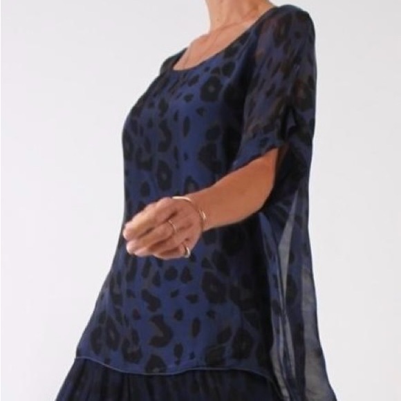 Gigi Moda MONICA Leopard Print Silk Kaftan – One Size - Picture 1 of 6